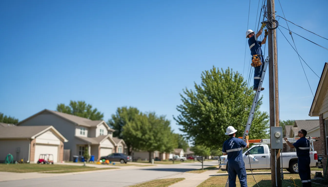 Residential electrician providing installation services in Luther, IA